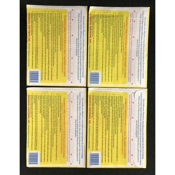 Lot Of 4 Aunt Marthas Hot Iron Transfers #3913, #3914, #3915, #3916 Boarders - Picture 2 of 2